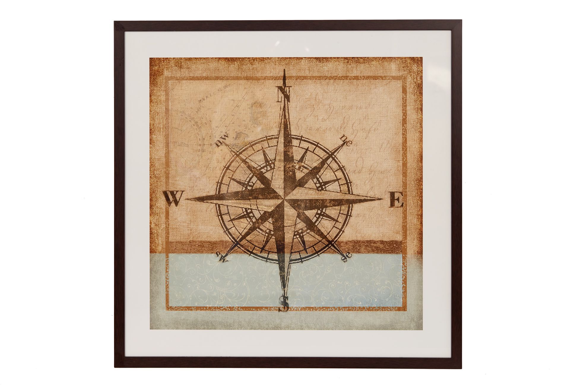 THREE FRAMED POSTERS OF COMPASSES - Image 6 of 7