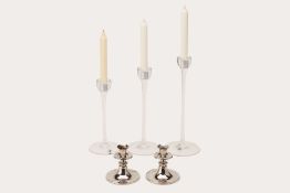 FIVE CANDLE HOLDERS