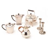 A SILVER PLATED TEA AND COFFEE SERVICE