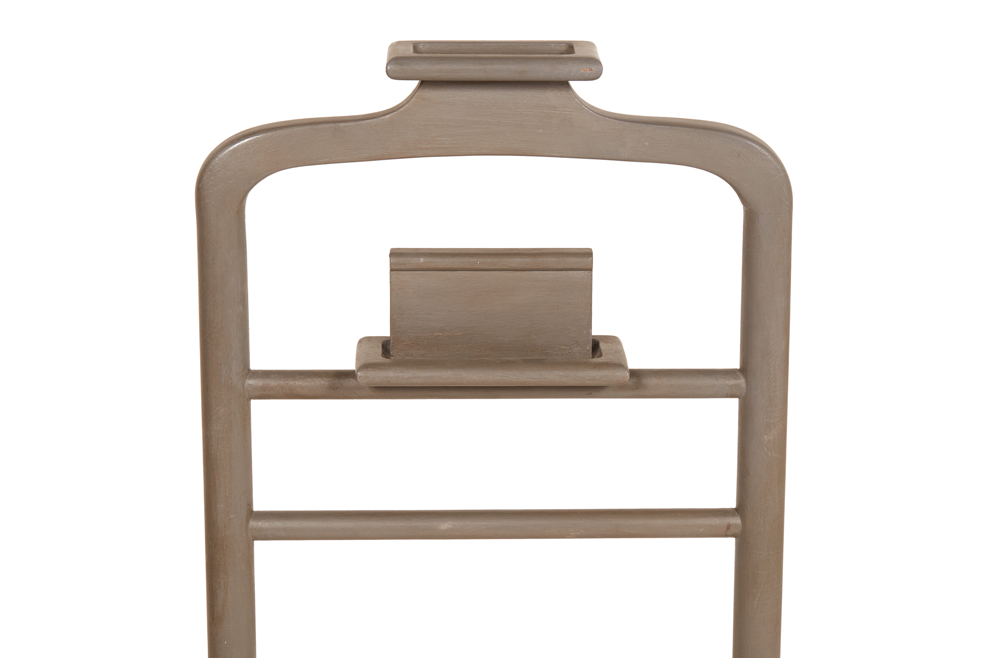 A WOODEN GREY PAINTED SHAVING STAND - Image 2 of 2