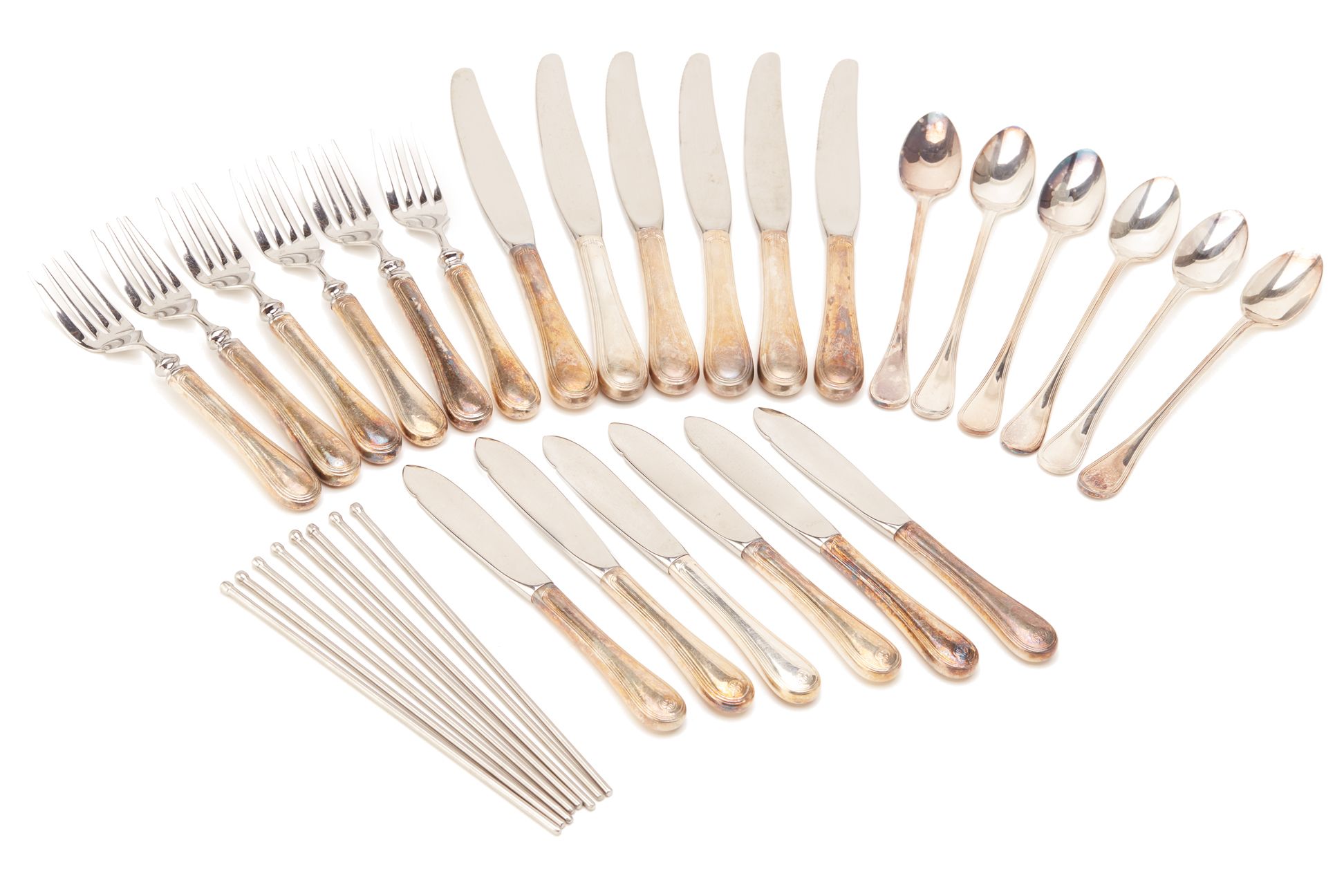 A SILVER PLATED PART CUTLERY SERVICE - Image 3 of 4