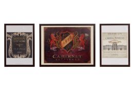 THREE FRENCH WINE LABEL POSTERS (2 OF 2)