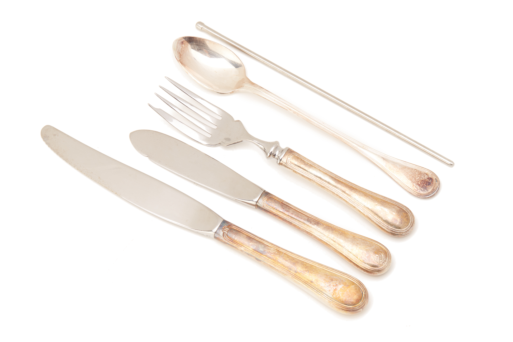 A SILVER PLATED PART CUTLERY SERVICE - Image 2 of 4