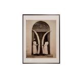 TWO IVORY TUSKS, ZANZIBAR FRAMED POSTER