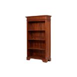 AN OPEN SHELVED BOOKCASE (1 OF 2)