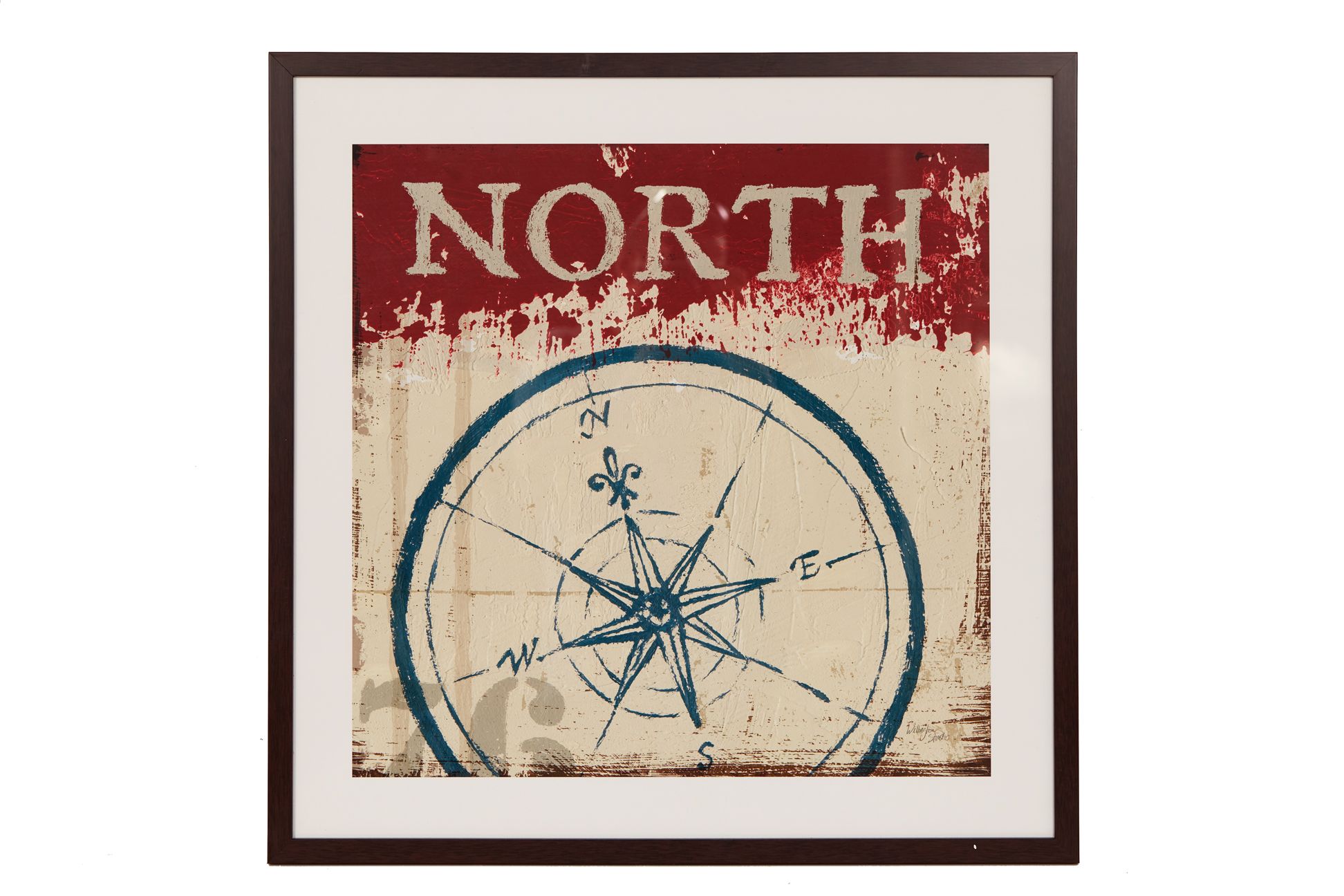 THREE FRAMED POSTERS OF COMPASSES - Image 4 of 7