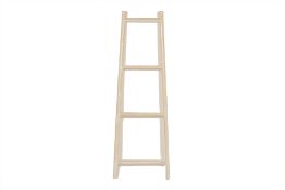A WHITE PAINTED LADDER HANGER (2 OF 2)