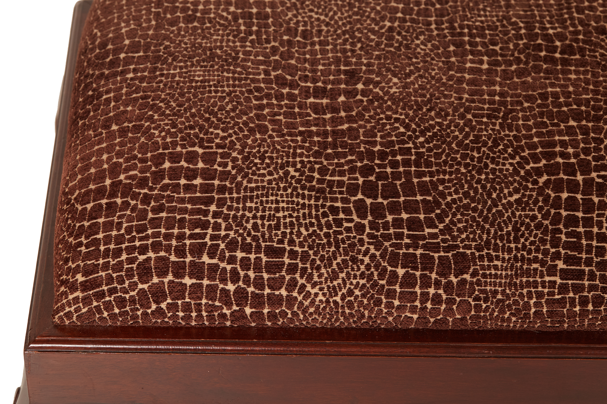 A MAHOGANY FOOTSTOOL - Image 2 of 2