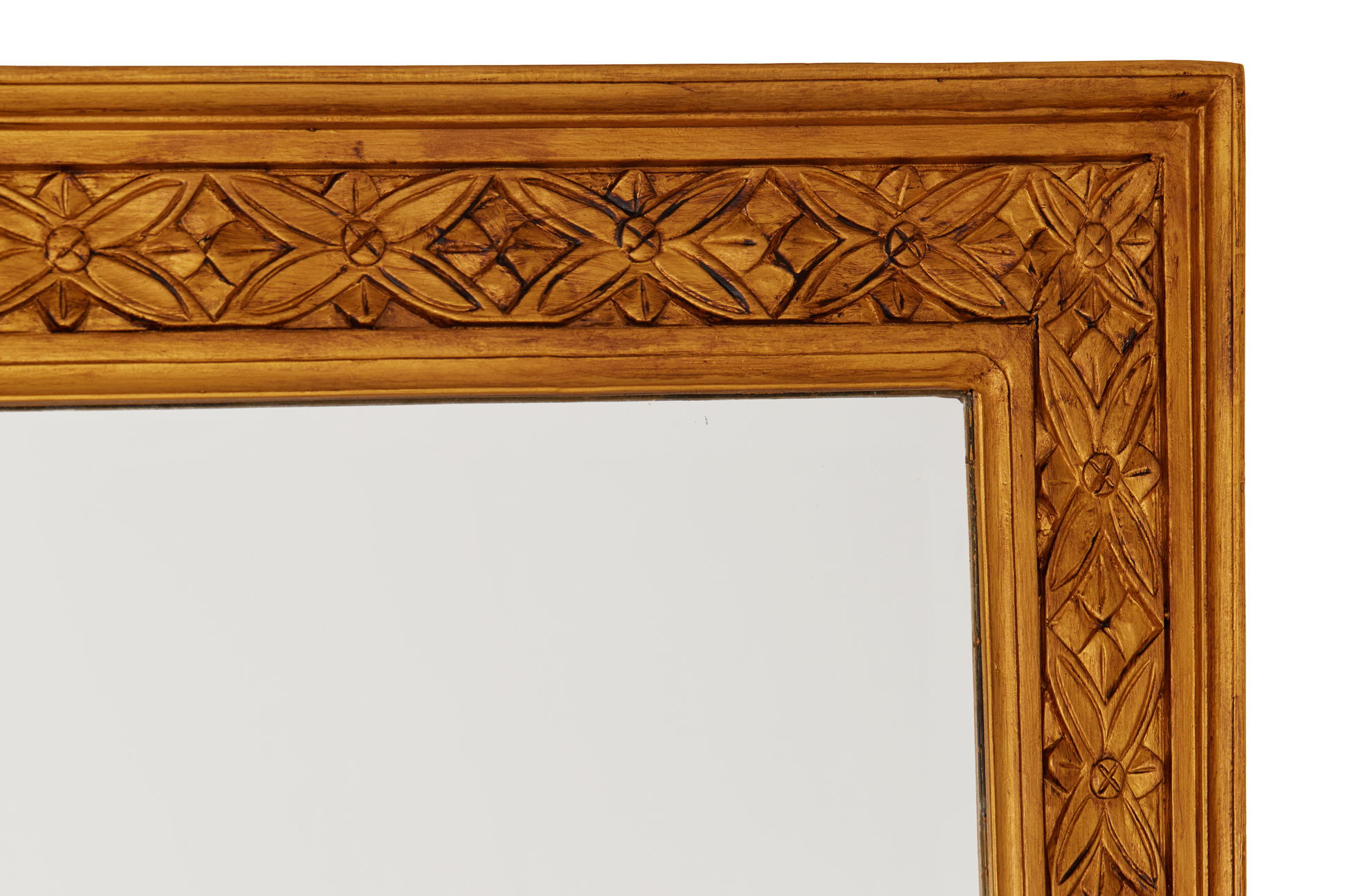 A LARGE GILTWOOD MIRROR (2 OF 3) - Image 2 of 2