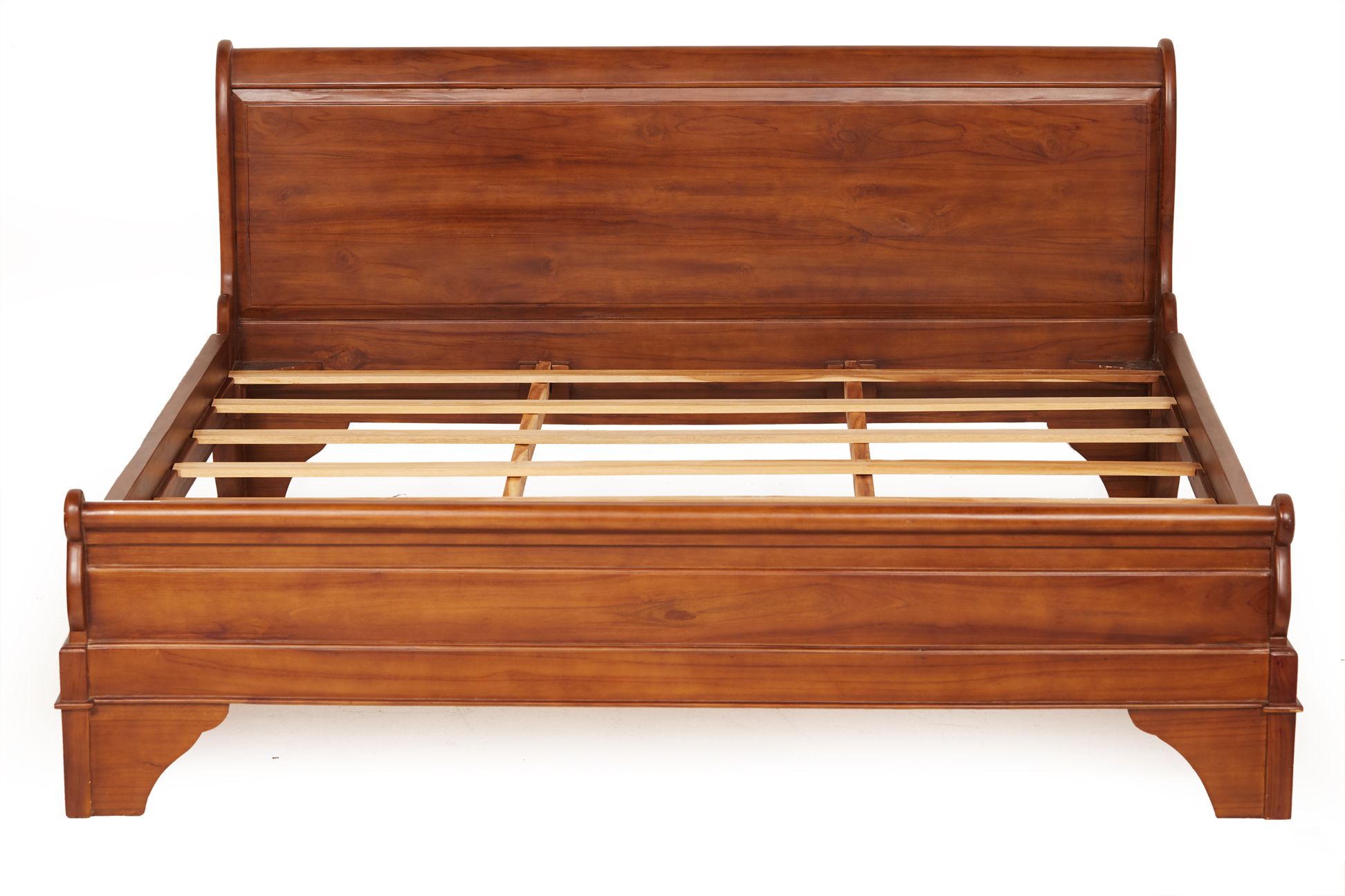 A LARGE MAHOGANY SLEIGH BED - Image 2 of 2