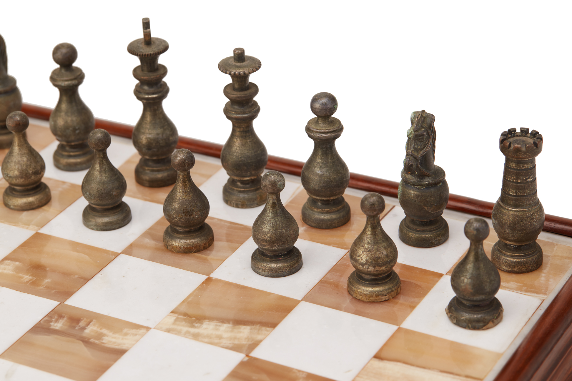 A ONYX BOARD CHESS SET - Image 2 of 3