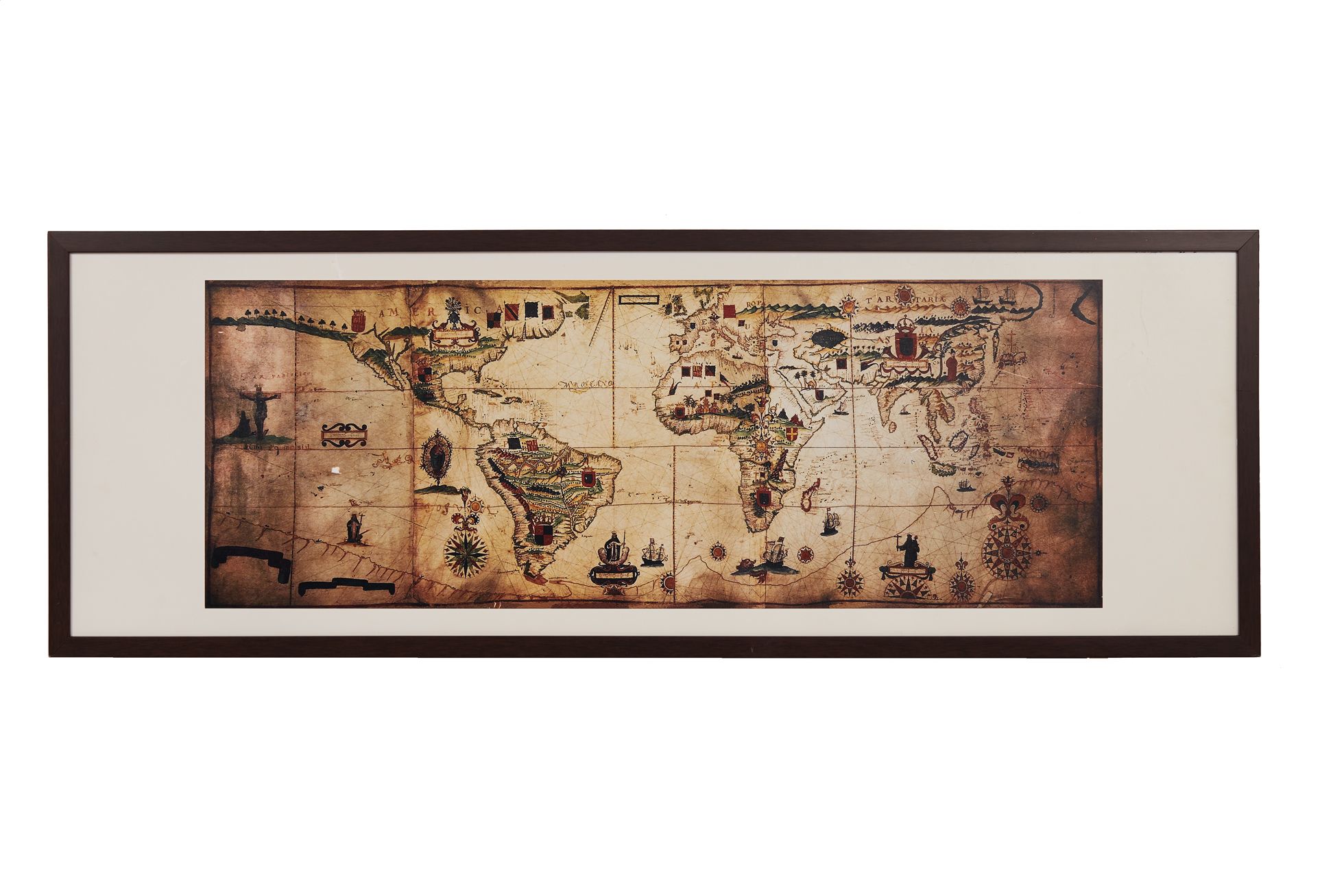 FOUR FRAMED MAPS - Image 6 of 7