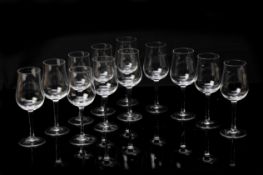 TWELVE HENNESSY WINE GLASSES