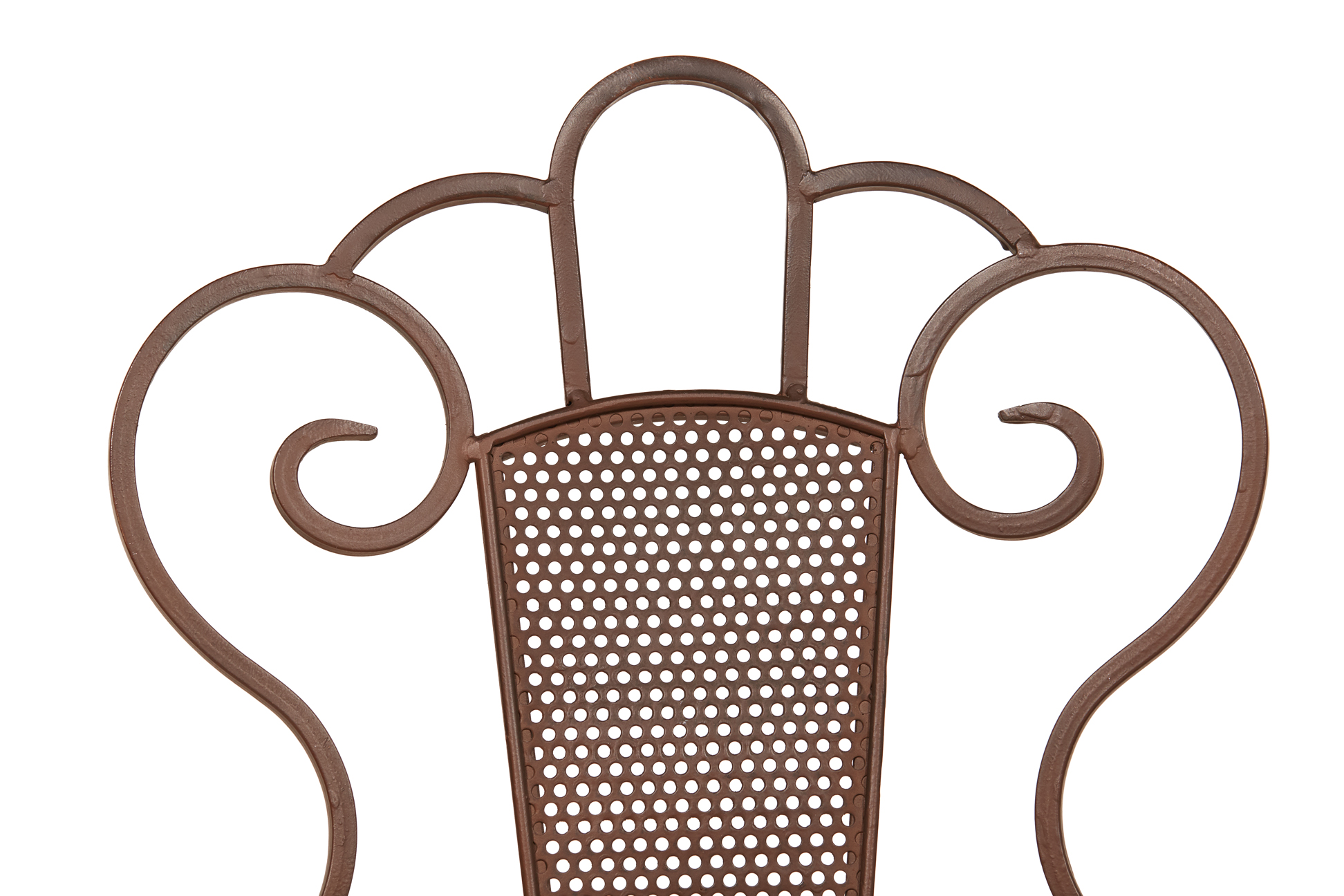A SET OF FOUR WROUGHT IRON BISTRO CHAIRS - Image 3 of 3
