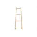 A WHITE PAINTED LADDER HANGER (1 OF 2)