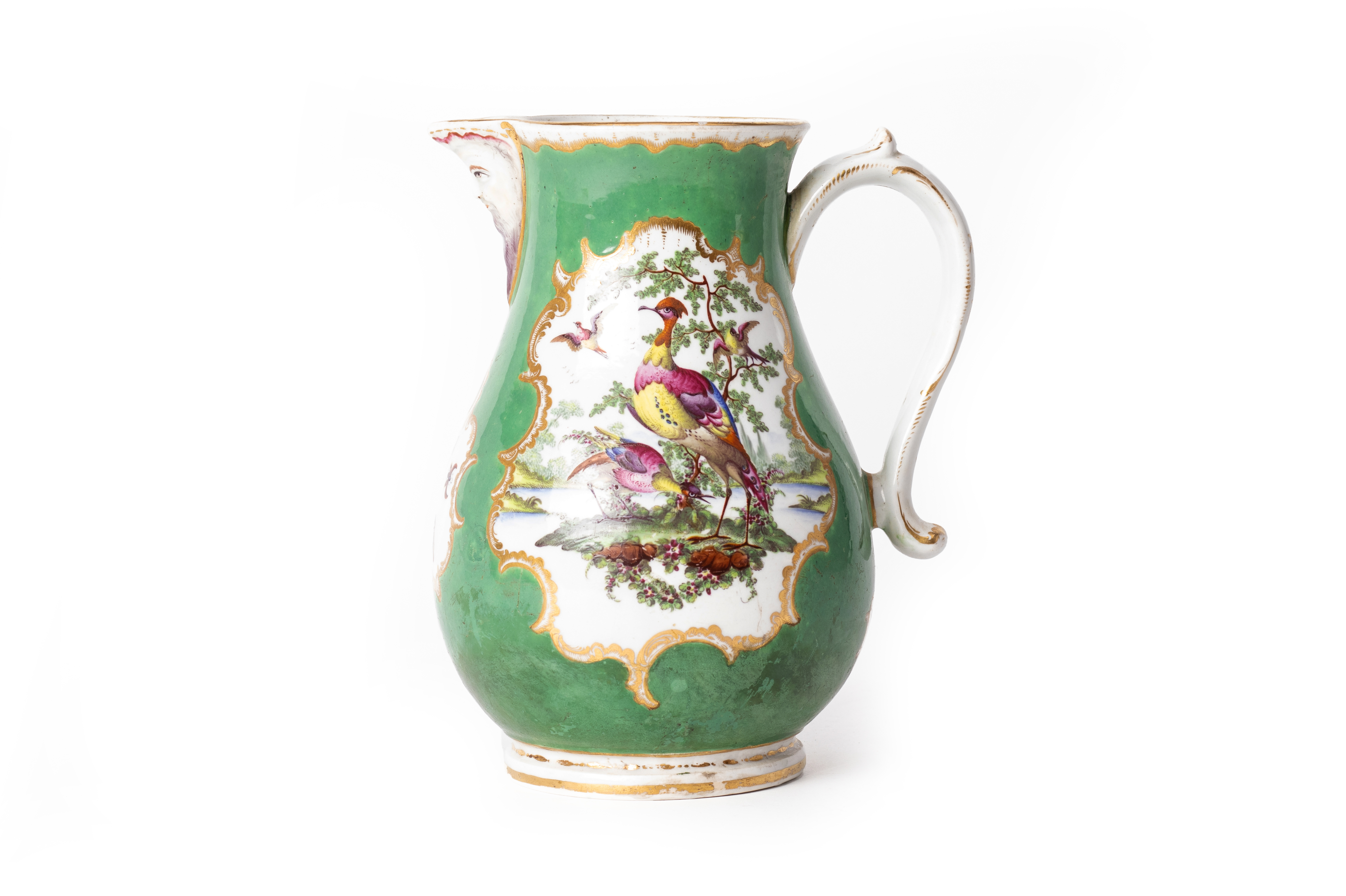 A PORCELAIN WATER PITCHER, POSSIBLY SAMSON OF PARIS - Image 2 of 3