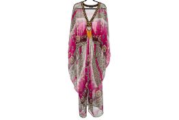 A THEATRE BANGKOK PINK KAFTAN ONE SIZE