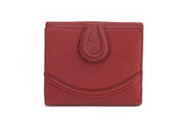 A WAKO TOKYO RED LEATHER WALLET