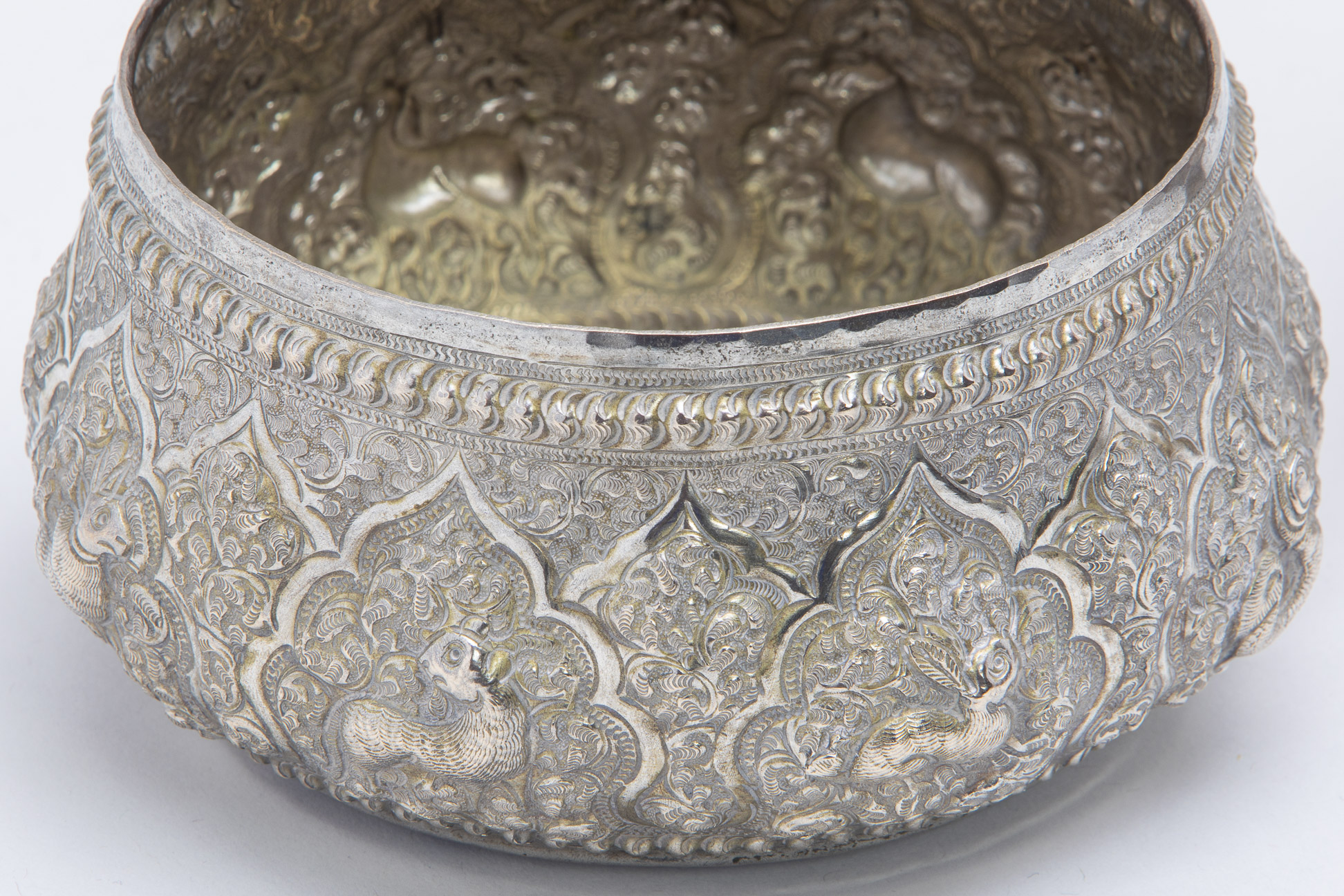 A THAI SILVER BOWL - Image 2 of 4