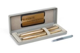 A PARKER SONNET FOUNTAIN PEN AND BALLPOINT PEN