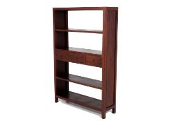 AN OPEN BOOKCASE