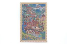 A FRAMED THANGKA