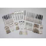 A LARGE PART SERVICE OF AMERICAN SILVER FLATWARE