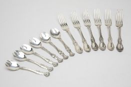 A GROUP OF AMERICAN SILVER PLATED CUTLERY