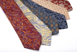 SIX VINTAGE ITALIAN SILK TIES