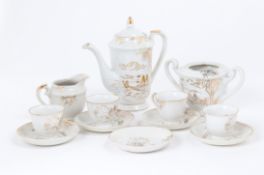 A JAPANESE PORCELAIN PART COFFEE SERVICE