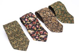 FOUR NINA RICCI SILK TIES