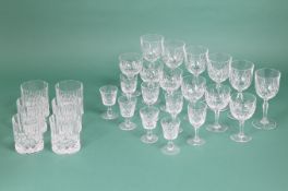 A GROUP OF STUART CRYSTAL AND OTHER TABLE GLASS