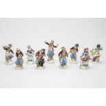 A DRESDEN PORCELAIN MONKEY BAND