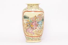 A LARGE ORIENTAL FAMILLE ROSE VASE