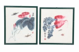 A PAIR OF CHINESE INK PAINTINGS