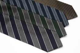 FOUR ERMENEGILDO ZEGNA SILK TIES