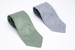 TWO ERMENEGILDO ZEGNA SILK TIES