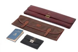 A GROUP OF LEATHER ITEMS & A 1967 DIARY