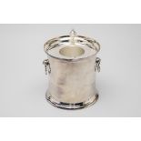 A SILVER PLATED TWIN HANDLED WINE COOLER