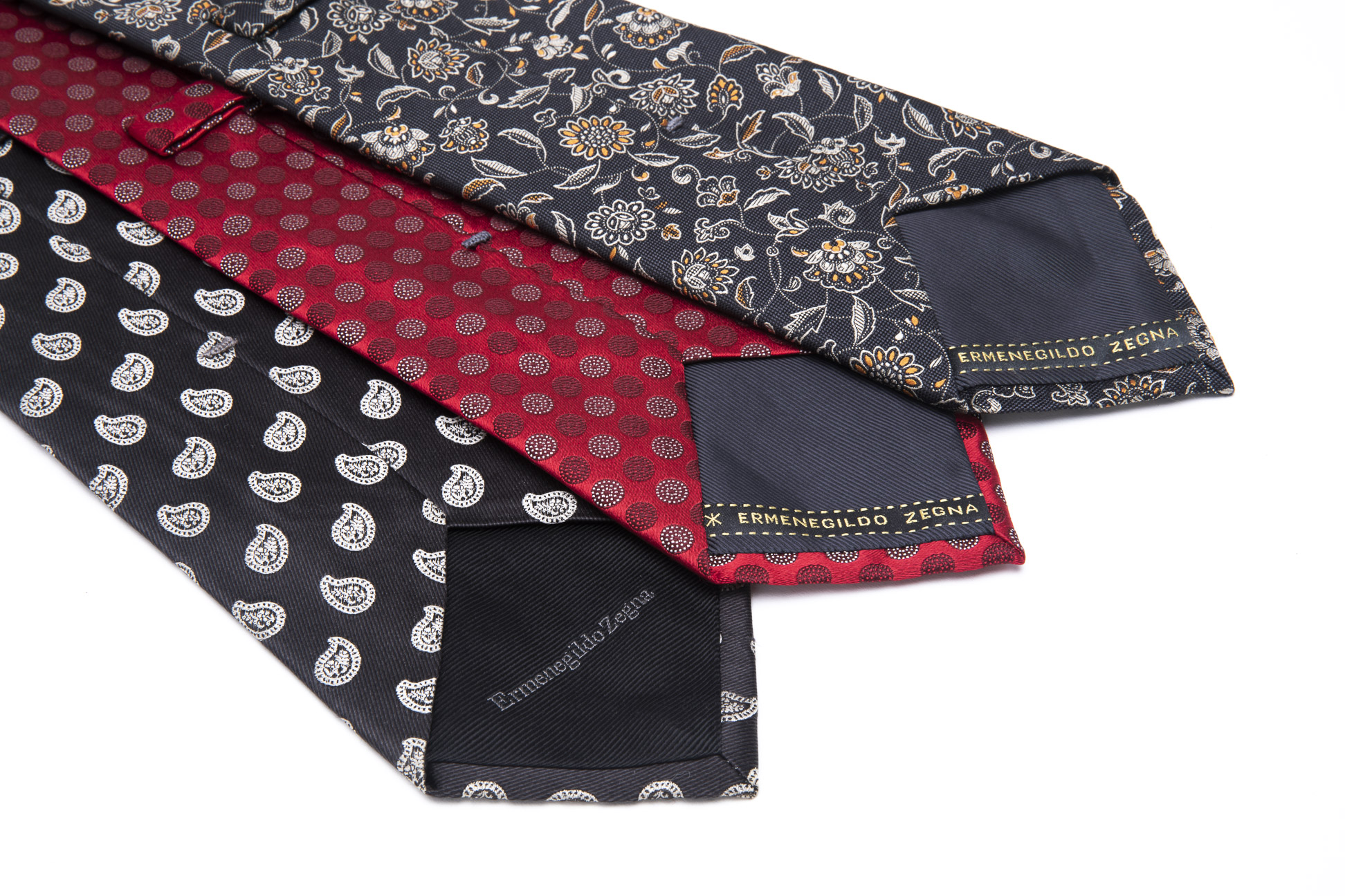 THREE ERMENEGILDO ZEGNA SILK TIES - Image 2 of 2