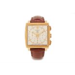 TAG HEUER MONACO GOLD AUTOMATIC CHRONOGRAPH WATCH