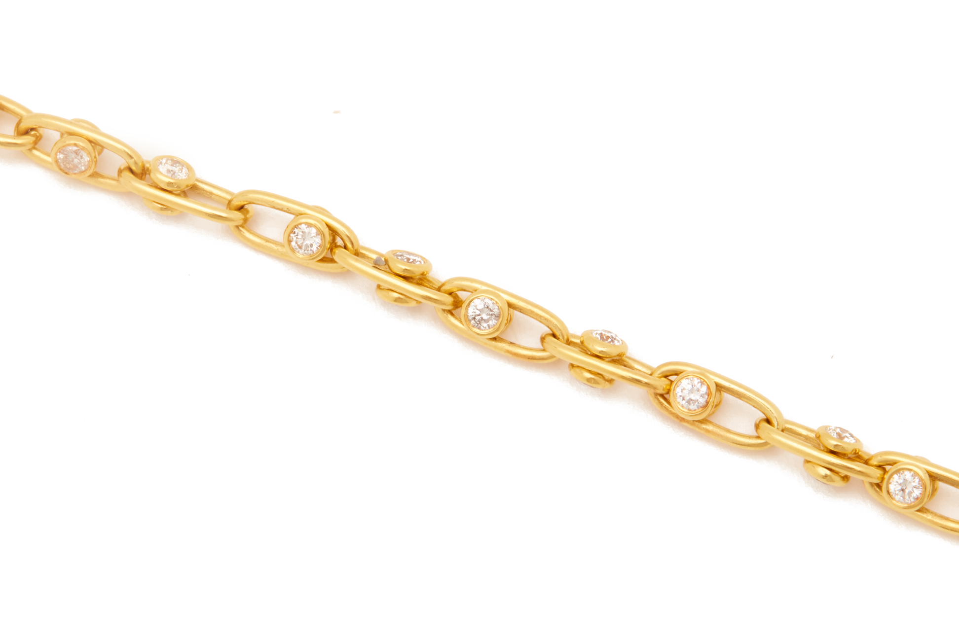 A GOLD AND DIAMOND BRACELET