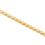 A GOLD AND DIAMOND BRACELET