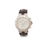 BULGARI WHITE GOLD DIAGONO REGATTA CHRONOGRAPH WATCH