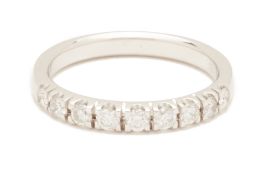 A DIAMOND HALF ETERNITY RING