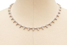 A DIAMOND FRINGE NECKLACE