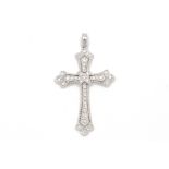 A DIAMOND CROSS PENDANT