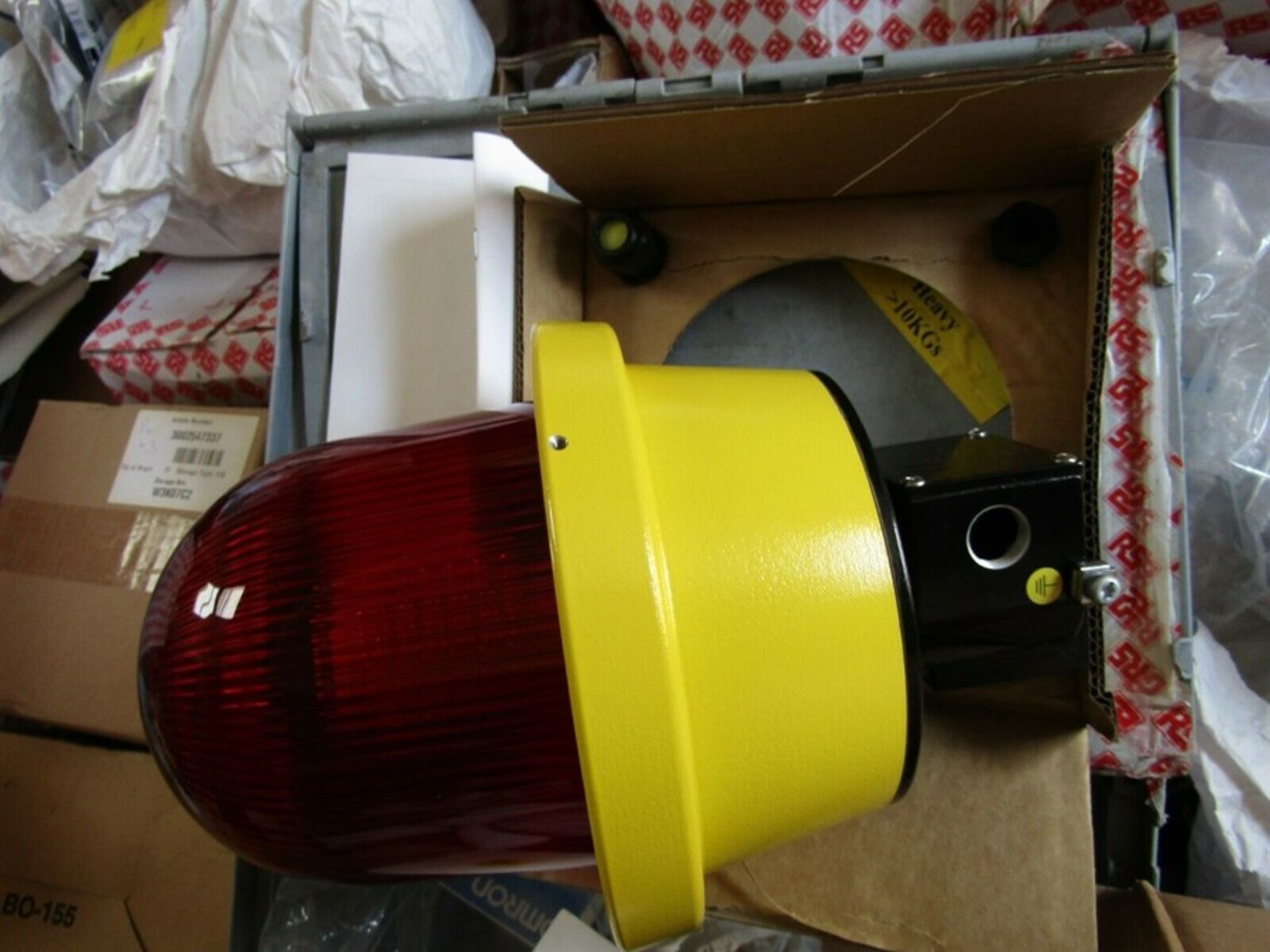WERMA LED, Rotating Beacon 782 Series, Red, Surface Mount 24 Vdc Blkdr 7009158