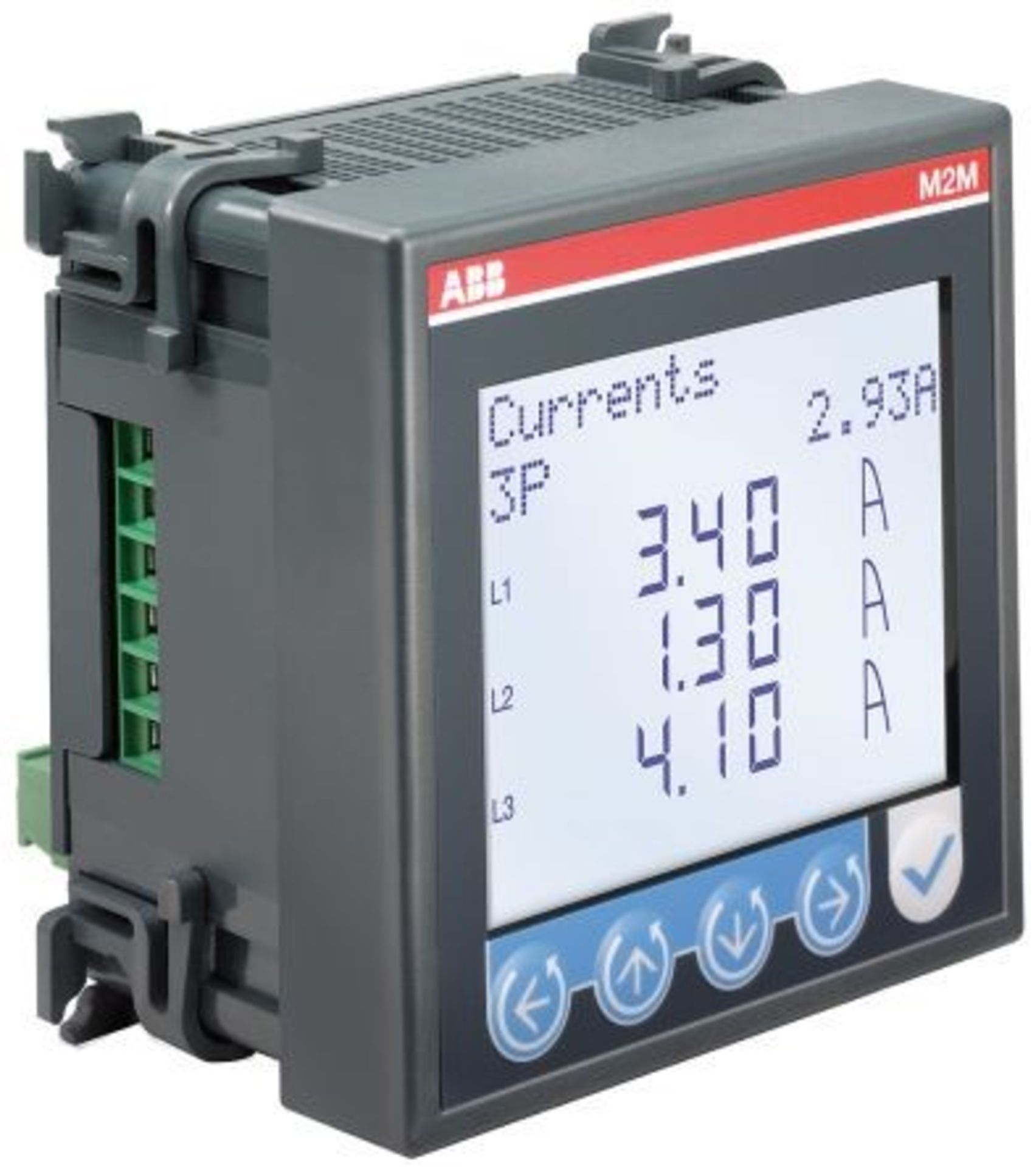 ABB M2M 1, 3 Phase Digital Power Meter with Pulse Output