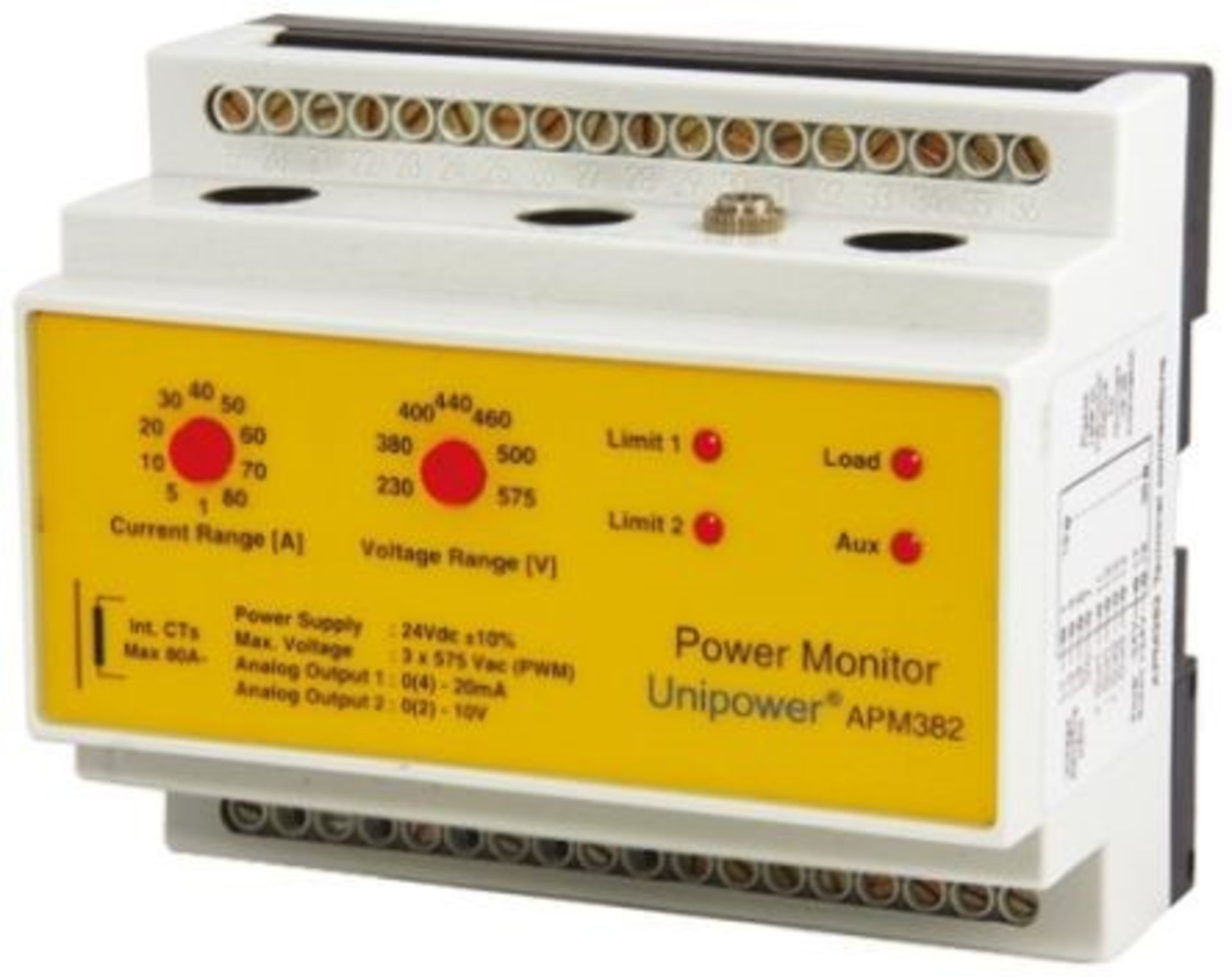 Unipower 130 A Motor Load Monitor, 24 V dc APM382